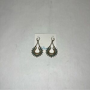 Golden Sunburst dangle earrings